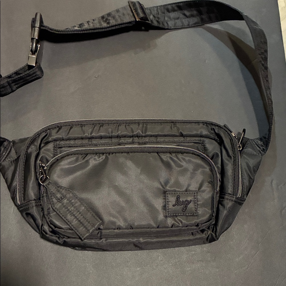 Lug Jet Black Men's Belt Bag